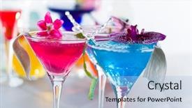  Presentation with molecular - Slide deck having micology - molecular mixology - cocktail background and a light blue colored foreground