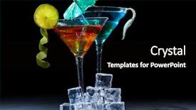  Presentation with molecular - Slide deck enhanced with micology - molecular mixology - cocktail background and a  colored foreground