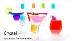  Presentation with molecular - Amazing theme having micology - molecular mixology - fresh cocktail backdrop and a  colored foreground