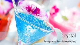  Presentation with molecular pathology - Presentation featuring micology - molecular mixology - swimming pool background and a light blue colored foreground