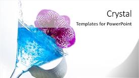  Presentation with molecular pathology - Presentation theme having micology - molecular mixology - swimming pool background and a white colored foreground