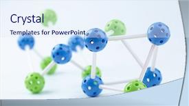  Presentation with micro grid - Theme having micro grid - molecular structure background and a sky blue colored foreground