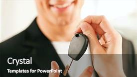  Presentation with auto dealership - Presentation theme enhanced with frayed rope about to break isolated over a black background background and a black colored foreground