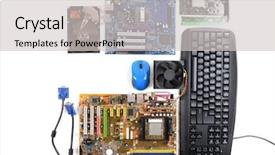  Presentation with magnet - Audience pleasing presentation design consisting of micro magnet - computer parts with keyboard backdrop and a light gray colored foreground