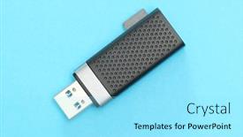  Presentation with interface - PPT layouts having micro-sd-card-reader-usb background and a arctic colored foreground