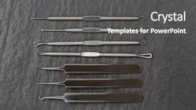  Presentation with acne - Presentation theme with microbial - set of blackhead whitehead pimple background and a dark gray colored foreground