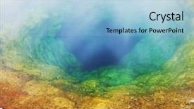  Presentation with catholic jesus glory - Slides enhanced with microbio - morning glory pool background and a light blue colored foreground