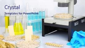  Presentation with microbiological - Audience pleasing PPT layouts consisting of microbiological testing for food quality backdrop and a sky blue colored foreground