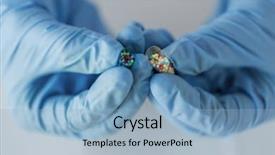  Presentation with petri dish - Presentation consisting of microbiology antibiotics - science chemistry biology medicine background and a light blue colored foreground