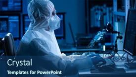  Presentation with motherboard - Slides with microelectronics-engineer-works background and a ocean colored foreground