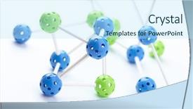  Presentation with molecular - Cool new PPT theme with microgrids - molecular structure backdrop and a sky blue colored foreground