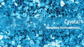  Presentation with crystals - Colorful PPT layouts enhanced with microinverters - salt crystals x-ray macro blue backdrop and a teal colored foreground