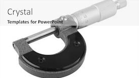  Presentation with frames isolated on white brown - PPT theme consisting of micrometer-isolated-on-white-background background and a white colored foreground