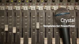  Presentation with sound - Amazing presentation theme having fireworks display over the miami skyline for independence day backdrop and a wine colored foreground