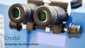  Presentation with correction - Slide set consisting of microscope-for-ophthalmological-eye-correction background and a light blue colored foreground