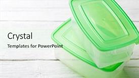  Presentation with lid - PPT theme enhanced with microwave imaging - image of two containers background and a  colored foreground