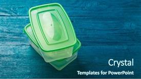  Presentation with green - Beautiful PPT theme featuring microwave imaging - picture of lunchboxes with green backdrop and a  colored foreground