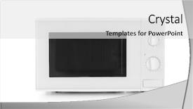  Presentation with floral border over white - Theme having microwave oven on white background background and a white colored foreground