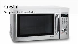  Presentation with solar oven - Audience pleasing slide deck consisting of microwave oven backdrop and a white colored foreground