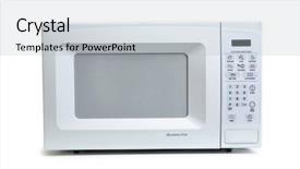  Presentation with microwave imaging image of modern - PPT theme with microwave background and a light gray colored foreground