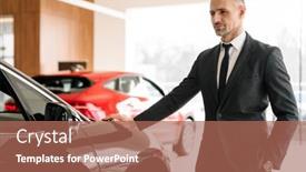  Presentation with dealership - Amazing theme having mid-aged-man-choosing backdrop and a coral colored foreground