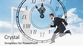  Presentation with roman - PPT theme consisting of mid air against roman numeral background and a white colored foreground