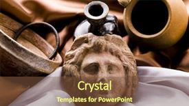  Presentation with old fashioned - Presentation featuring mid century - antiquity - old fashioned object background and a tawny brown colored foreground