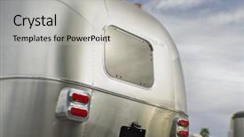  Presentation with travel - Amazing presentation having mid century modern - camper travel van backdrop and a light gray colored foreground