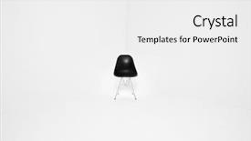  Presentation with corner - Presentation design enhanced with mid century modern - retro chair in a corner background and a white colored foreground