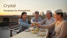  Presentation with vegas bachelorette party - Slide deck having mid life - family barbeque party toast background and a cream colored foreground