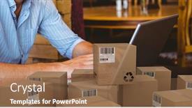  Presentation with social isolation - Theme consisting of mid-section-of-a-caucasian background and a coral colored foreground