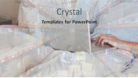  Presentation with social distancing - Slides featuring mid-section-of-a-caucasian background and a light gray colored foreground