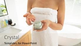  Presentation with lockdown - Audience pleasing presentation theme consisting of mid-section-of-a-caucasian backdrop and a soft green colored foreground