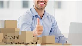  Presentation with social distancing - Cool new slides with mid-section-of-a-happy backdrop and a coral colored foreground