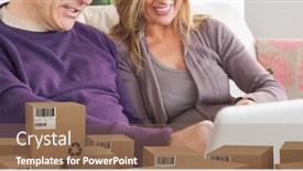  Presentation with social isolation - Beautiful PPT theme featuring mid-section-of-a-happy backdrop and a violet colored foreground