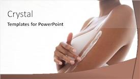  Presentation with social distancing - Presentation design enhanced with mid-section-of-a-mixed background and a white colored foreground