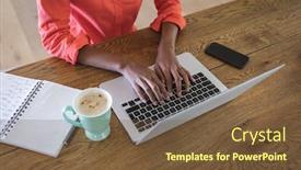  Presentation with epidemic - Presentation theme enhanced with mid-section-of-a-mixed background and a tawny brown colored foreground