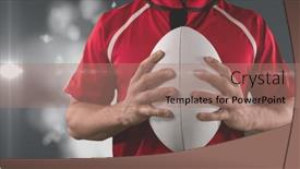  Presentation with tournament - Slides enhanced with mid-section-of-caucasian-male background and a  colored foreground