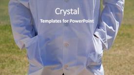  Presentation with cricket - Audience pleasing PPT layouts consisting of mid section of cricket umpire backdrop and a seafoam green colored foreground