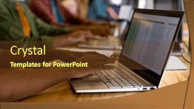  Presentation with business communication - Presentation with mid-section-of-diverse-male background and a tawny brown colored foreground