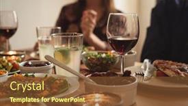  Presentation with friends - Cool new PPT layouts with mid-section-of-friends-having backdrop and a tawny brown colored foreground