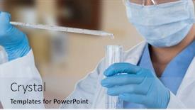  Presentation with hospital mask - Amazing slides having mid-section-of-male-doctor backdrop and a light blue colored foreground