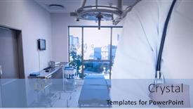  Presentation with operation theatre healthcare medical - Theme consisting of mid-section-of-male-doctor background and a  colored foreground
