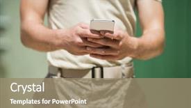  Presentation with boot camp - Theme enhanced with mid section of military soldier background and a coral colored foreground