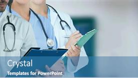  Presentation with team health - Presentation theme with mid-section-of-team background and a teal colored foreground