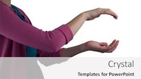  Presentation with teenage girl - Audience pleasing slide deck consisting of mid-section-of-teenage-girl backdrop and a white colored foreground