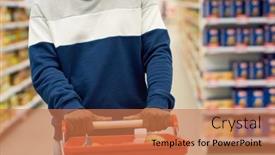  Presentation with black man - Slides consisting of mid-section-of-young-black background and a coral colored foreground