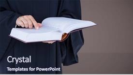  Presentation with book wide open - Audience pleasing slide deck consisting of mid section with open book backdrop and a wine colored foreground