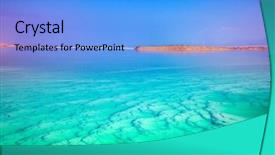  Presentation with water heat - PPT layouts having midday heat evaporates water turquoise background and a light blue colored foreground