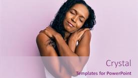  Presentation with self care - Presentation having middle-age-african-american-woman background and a lemonade colored foreground